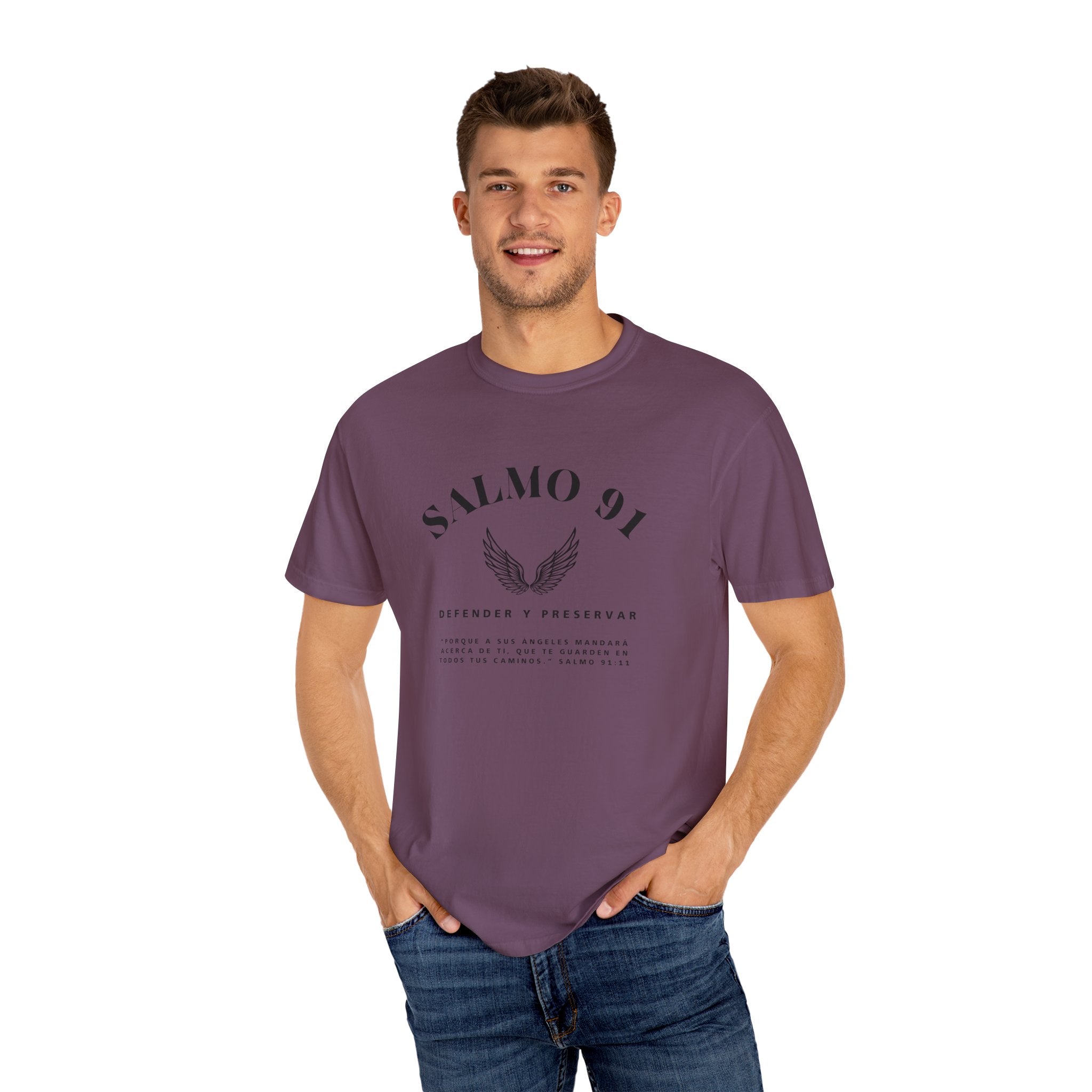 Camiseta gráfica del Salmo 91 en español - Camiseta cristiana inspiradora