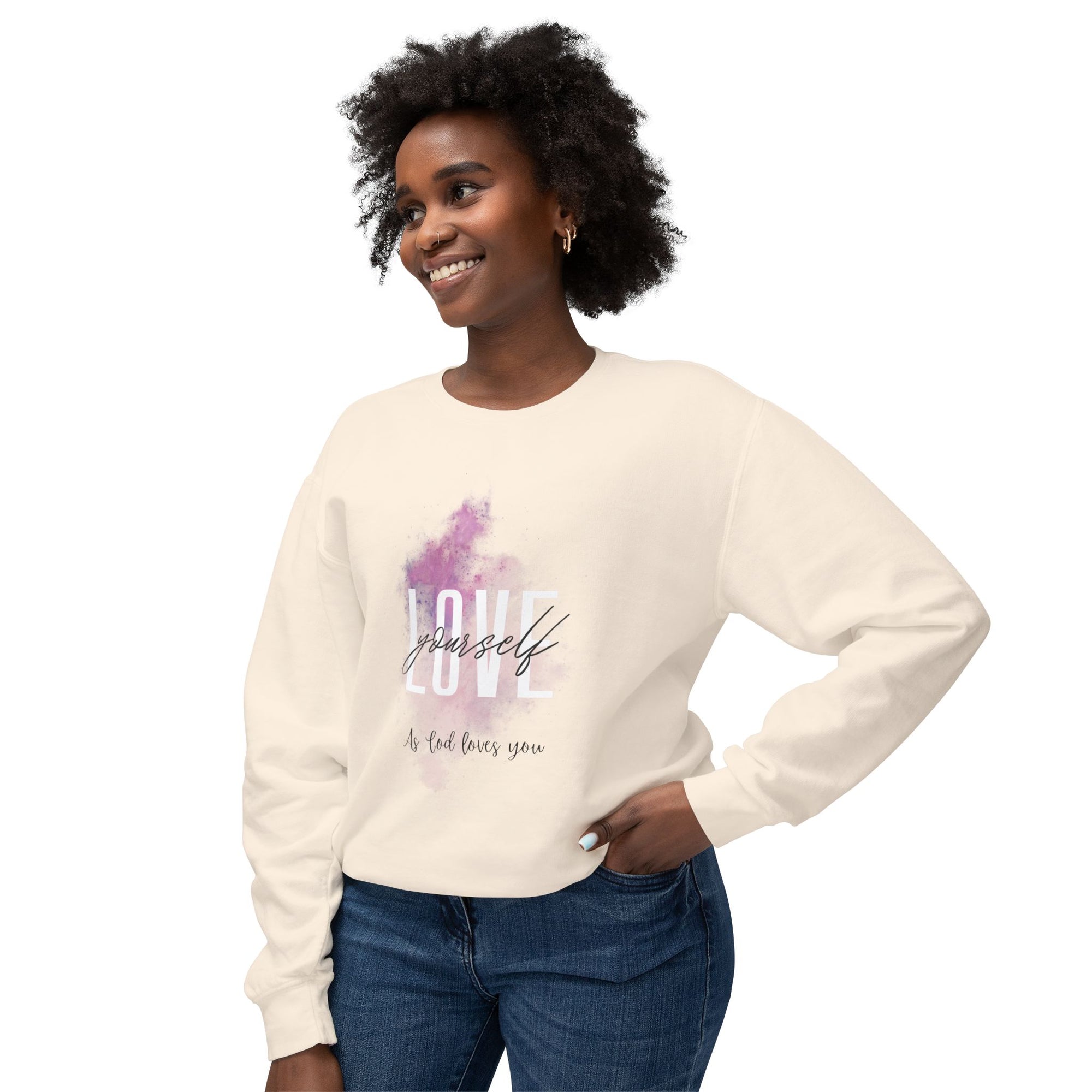 Love Like Christ Sweatshirt - Unisex Lightweight Crewneck