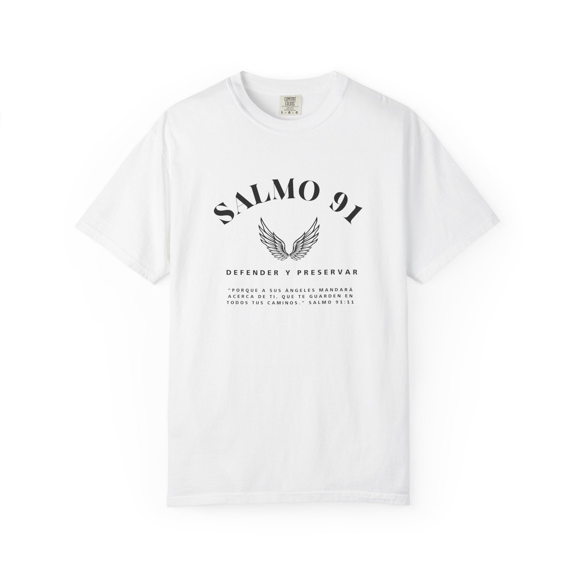 Camiseta gráfica del Salmo 91 en español - Camiseta cristiana inspiradora