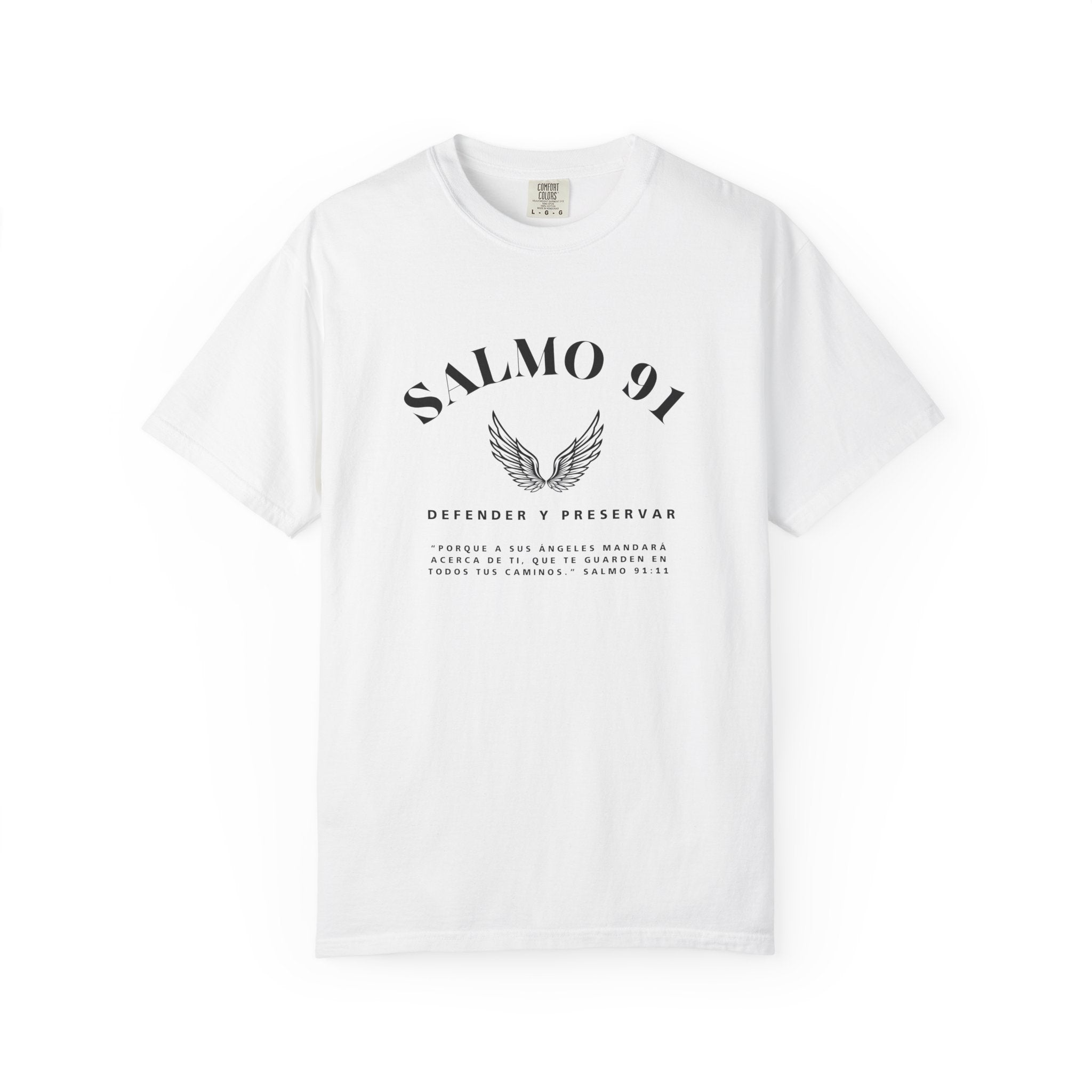Camiseta gráfica del Salmo 91 en español - Camiseta cristiana inspiradora