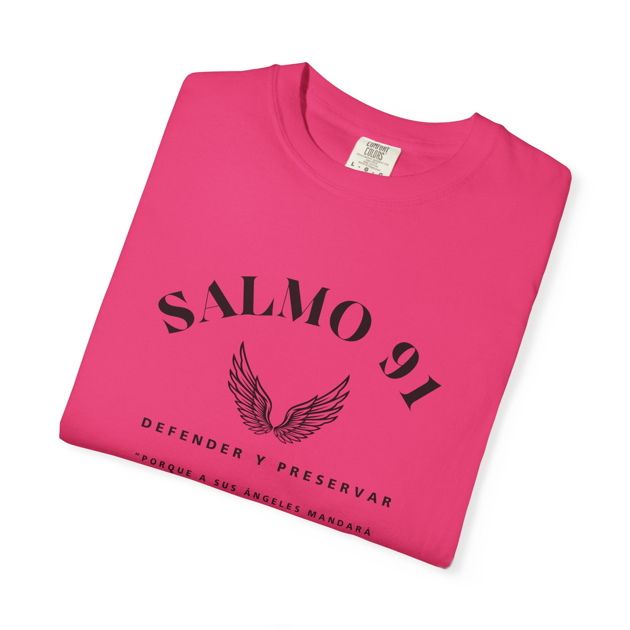 Camiseta gráfica del Salmo 91 en español - Camiseta cristiana inspiradora