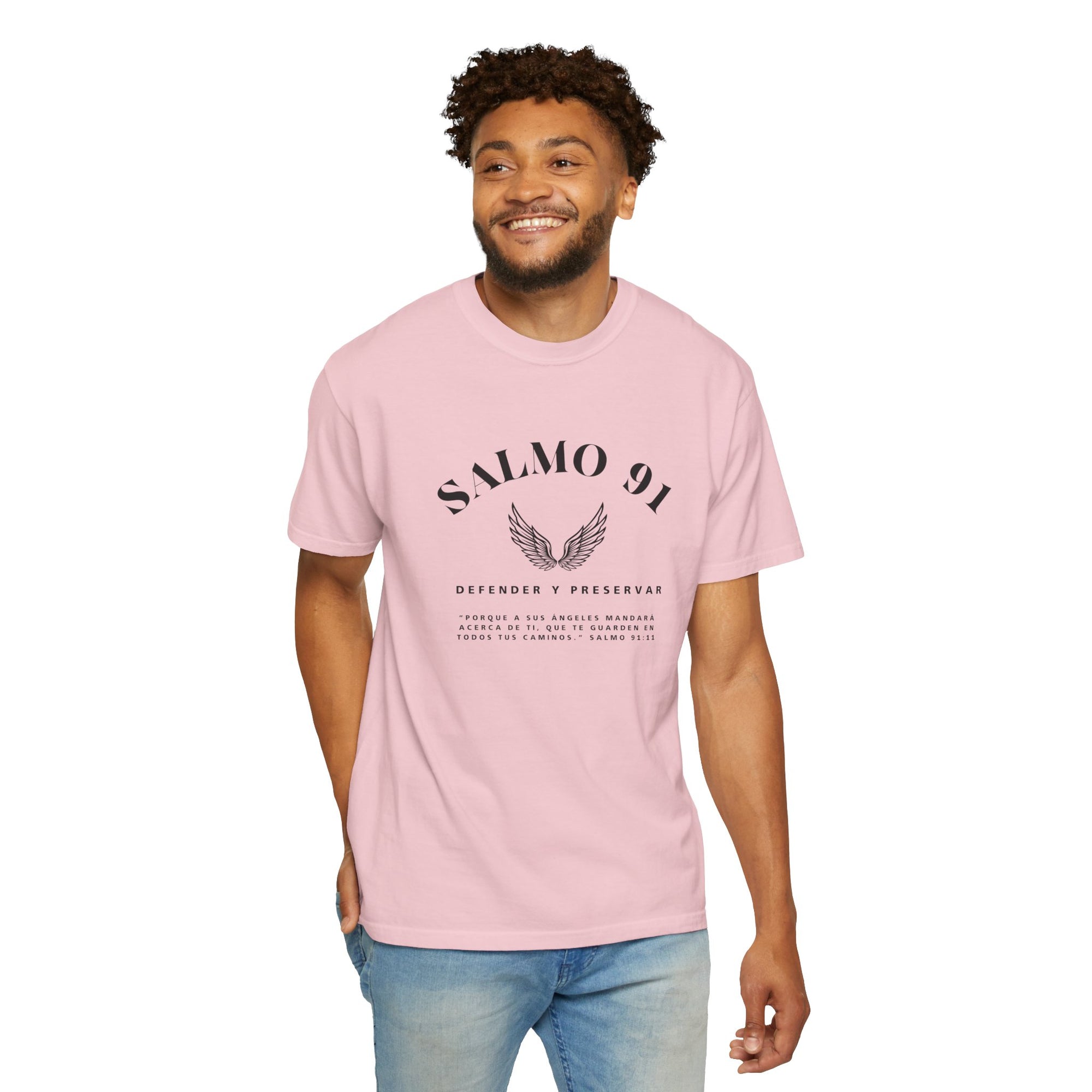 Camiseta gráfica del Salmo 91 en español - Camiseta cristiana inspiradora
