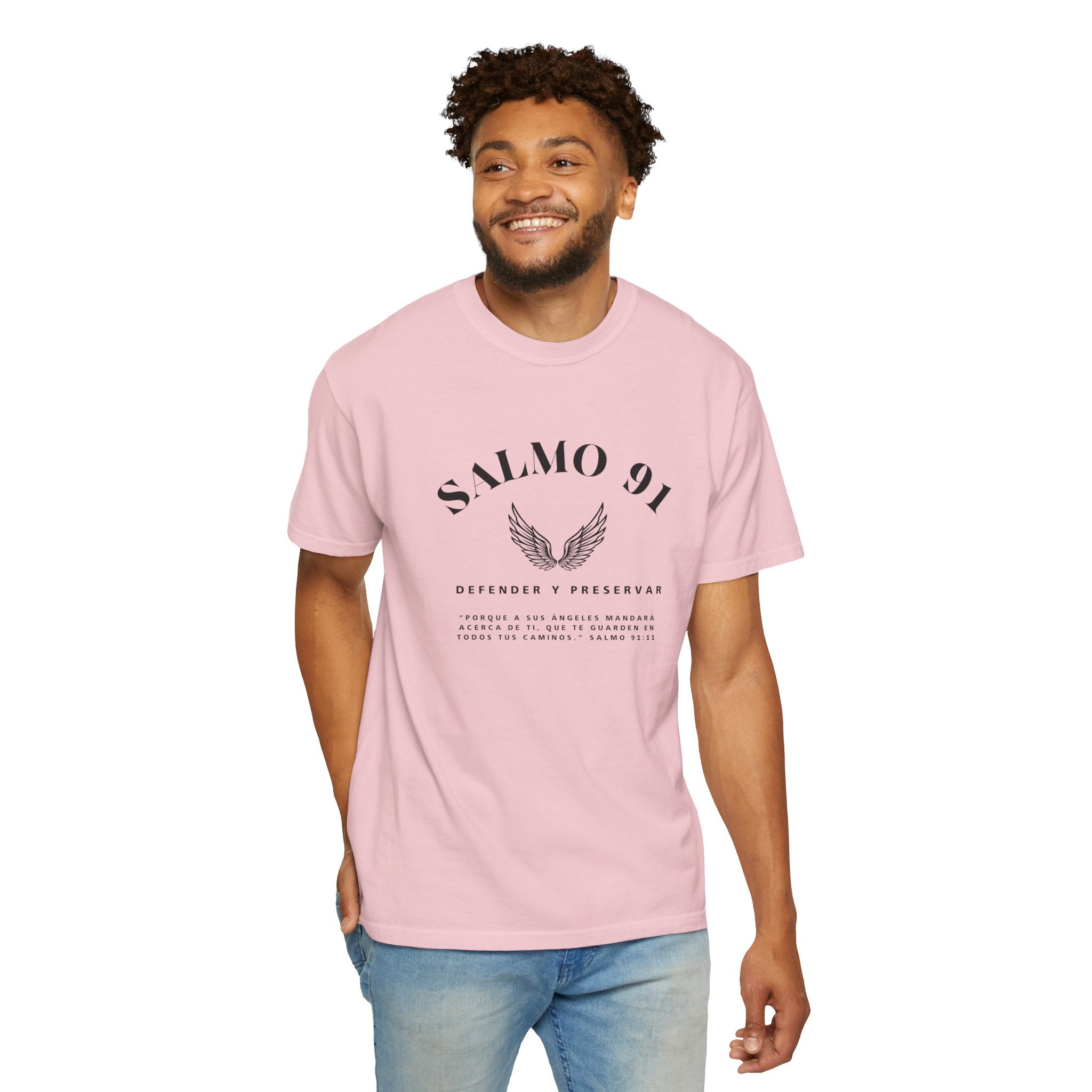 Camiseta gráfica del Salmo 91 en español - Camiseta cristiana inspiradora