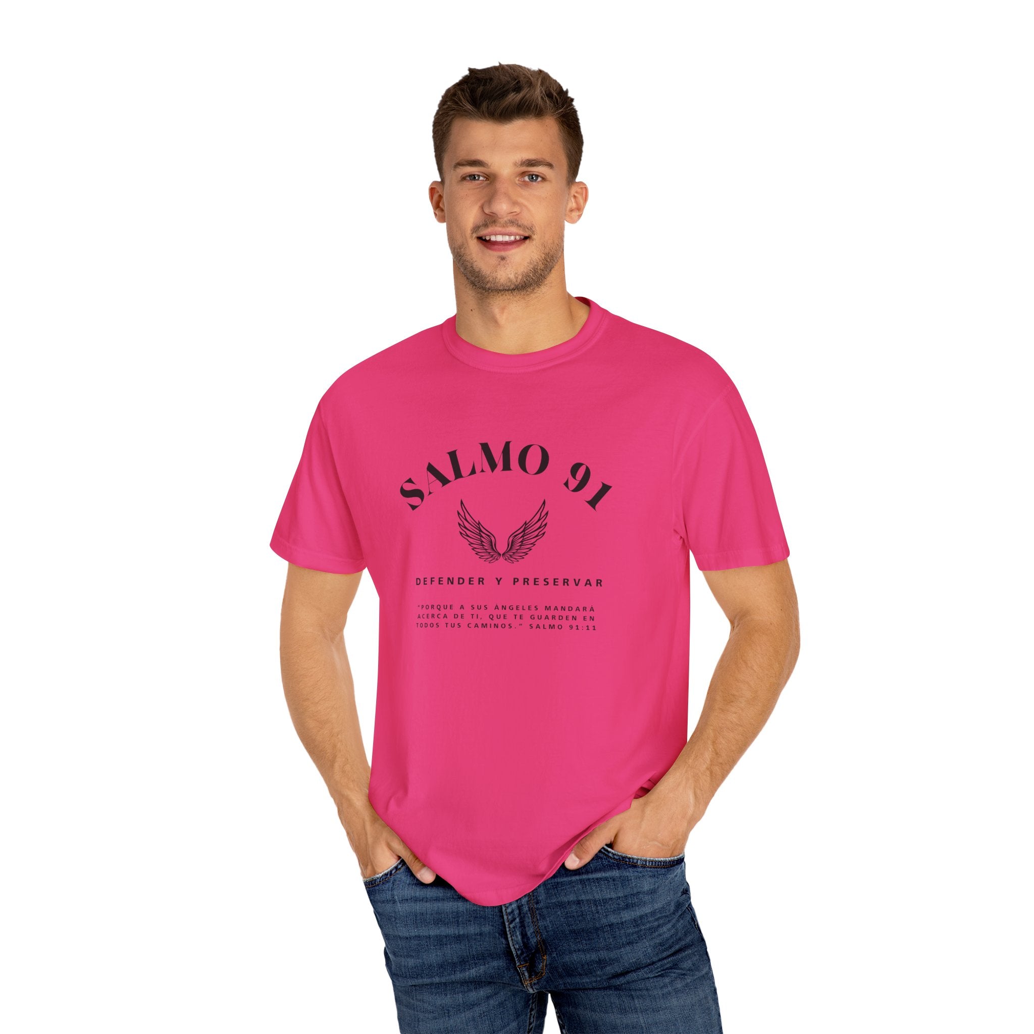 Camiseta gráfica del Salmo 91 en español - Camiseta cristiana inspiradora