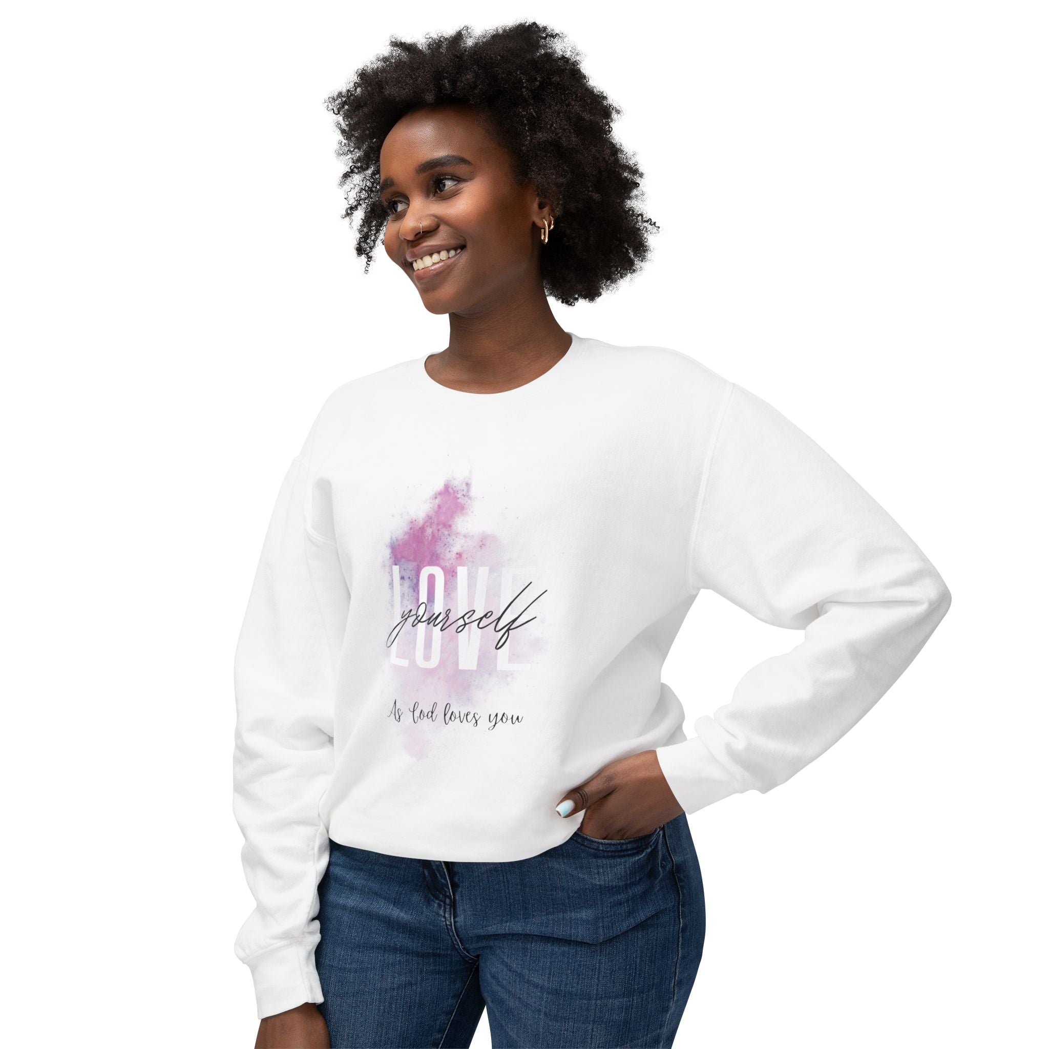 Love Like Christ Sweatshirt - Unisex Lightweight Crewneck