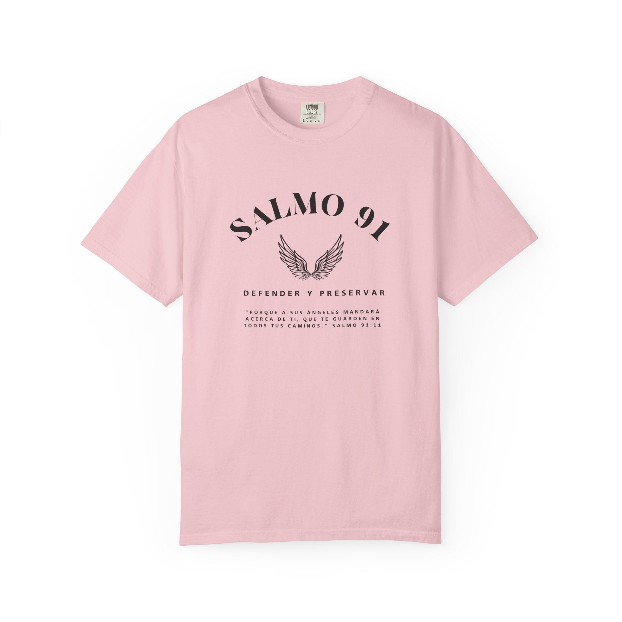 Camiseta gráfica del Salmo 91 en español - Camiseta cristiana inspiradora