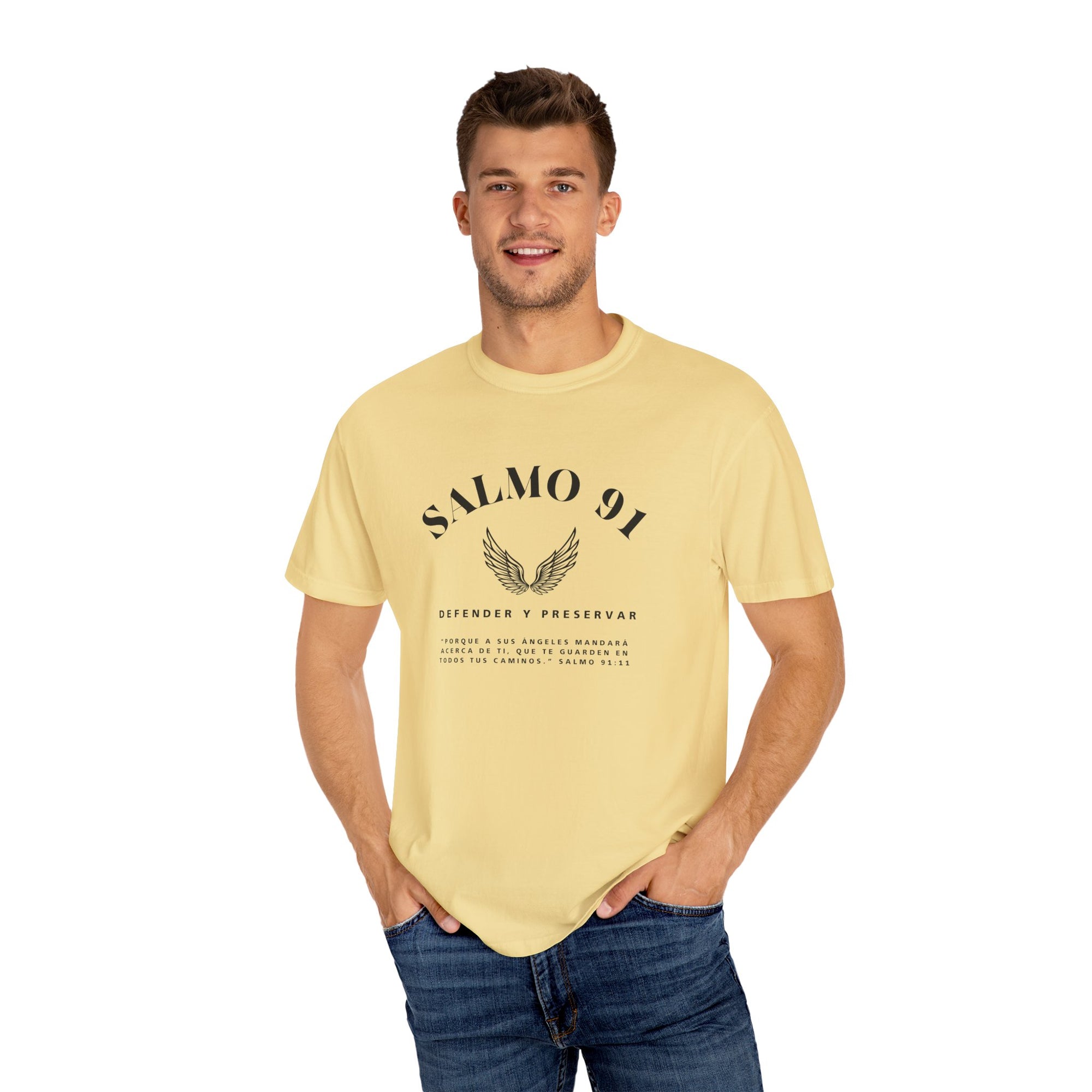 Camiseta gráfica del Salmo 91 en español - Camiseta cristiana inspiradora