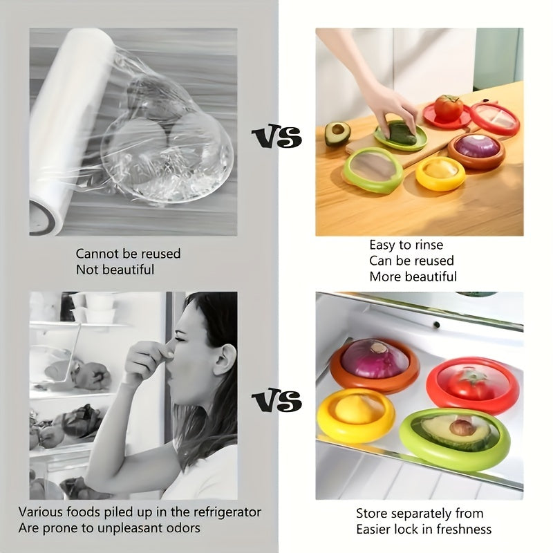 Reusable Transparent Food Preservation Box Set  4 Pieces