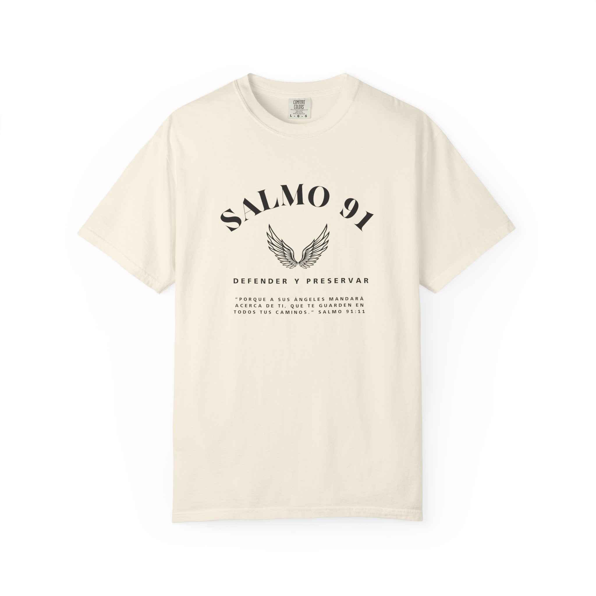 Camiseta gráfica del Salmo 91 en español - Camiseta cristiana inspiradora