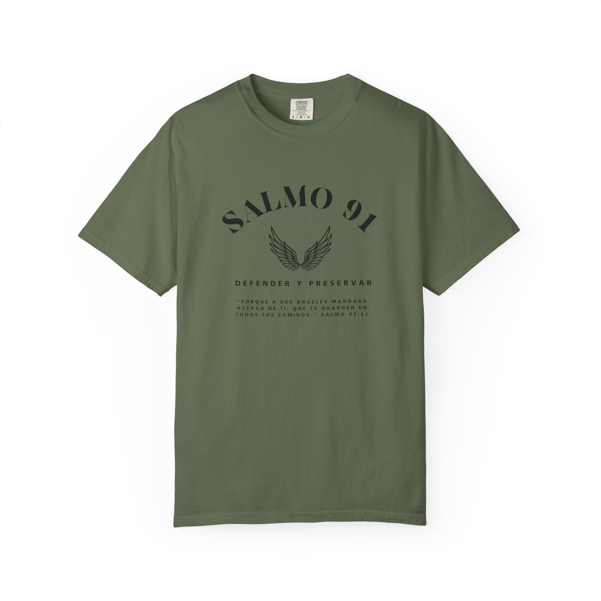 Camiseta gráfica del Salmo 91 en español - Camiseta cristiana inspiradora