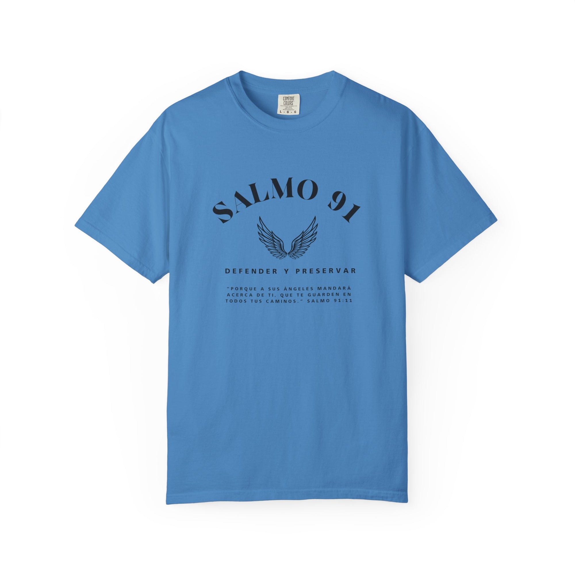 Camiseta gráfica del Salmo 91 en español - Camiseta cristiana inspiradora