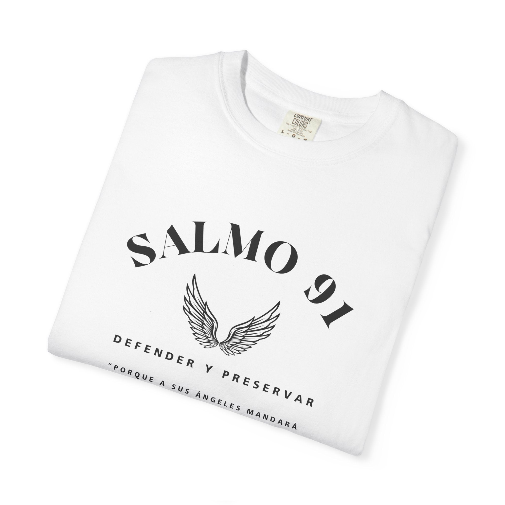 Camiseta gráfica del Salmo 91 en español - Camiseta cristiana inspiradora