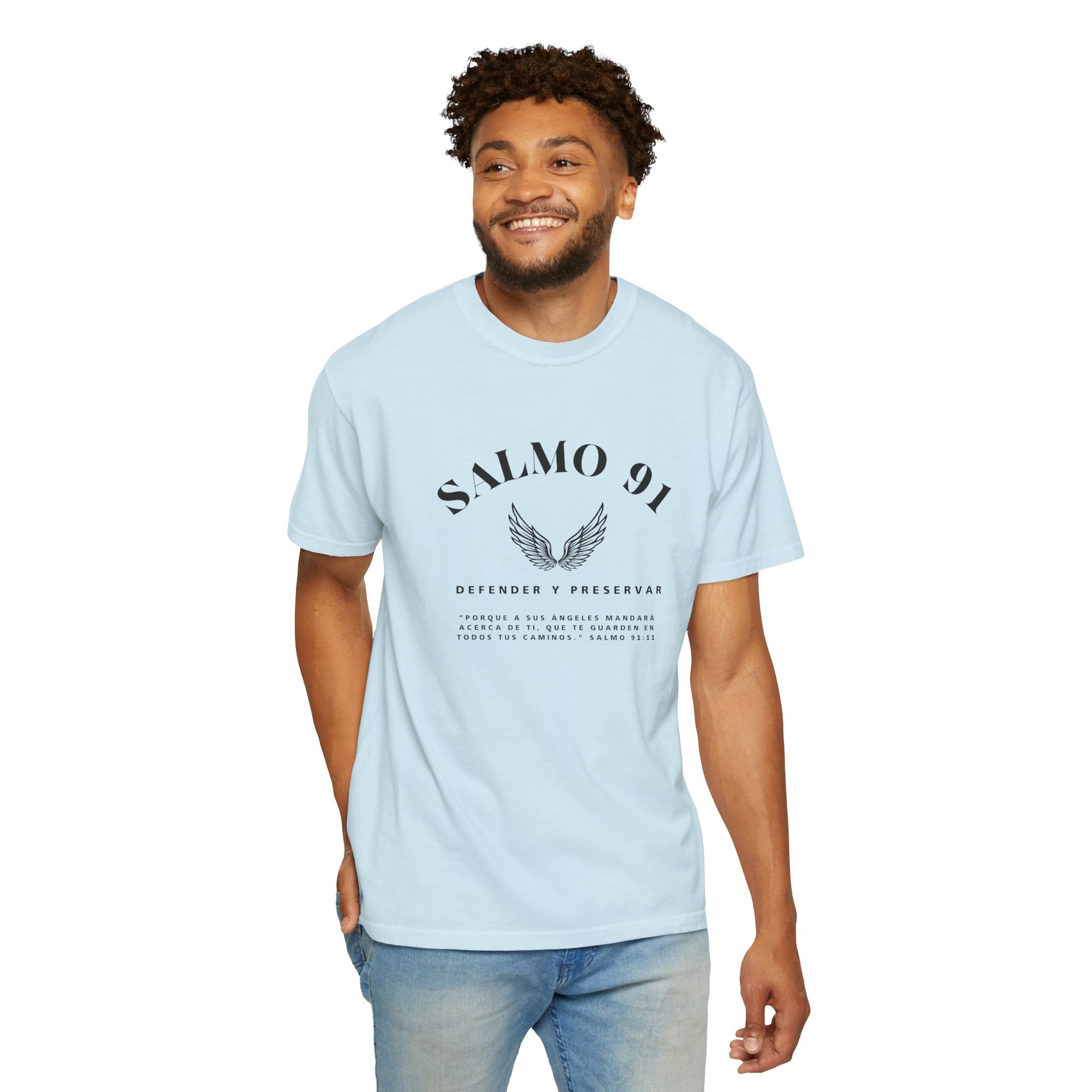 Camiseta gráfica del Salmo 91 en español - Camiseta cristiana inspiradora